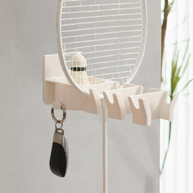 Soporte para raqueta de tenis, soporte para exhibición de paleta de pingpong, estante para raquetas montado en la pared para raquetas de Pickleball