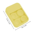 thumbnail image 3 of Unique Bargains 1 Set Contact Lens Case Simple Rectangular Lens Storage Case Yellow, 3 of 5