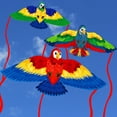 thumbnail image 2 of TFixol Cerf-Volant Perroquet Vibrant pour Enfants - Cerf-Volant Animal à Longue Queue Coloré en Rouge, Bleu, Jaune - Amusement Extérieur pour Tous Âges, 2 of 6