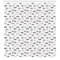 thumbnail image 3 of Ambesonne Cat Shower Curtain, Cool Hipster Sunglasses, 69"Wx84"L, Black White Pink, 3 of 3