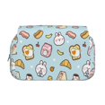 thumbnail image 2 of Goofa Rabbit Burger Coffee Pattern Double Layer Pen Pencil Case, Protective Large Capacity Storage Organizer Pen Pouch, Office College Supplies for Teens Adults, 2 of 7