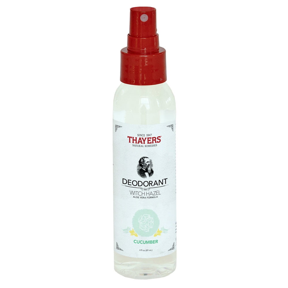 Thayers Premium Witch Hazel Cucumber Deodorant Sprays 4 Fl Oz 235607 OC