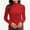Red, variant on T-Shirt Women Long Sleeve Mock Neck Slim Fit Tops Base Layer Soft Lightweight Stretch Undershirts