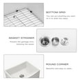 thumbnail image 7 of Logmey 24inch Apron Front White Kitchen Sink Single Bowl Ceramic Farmhouse Sinks, 7 of 7