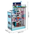 thumbnail image 4 of Olivia's Little World Barcelona Wooden Dollhouse for 3.5" Dolls, 4 of 16
