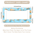 thumbnail image 3 of 1 Pcs Seashells and License Plate Frame, License Plate Cover for Car Decorative Parts, Aluminum License Plate Bracket Holder Rust-Proof Weather-Proof for US Standard Car, 3 of 9