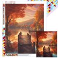 thumbnail image 1 of Con Cuentas Cuadradas 5D DIY Kit Lago Del 40x50cm, 1 of 9