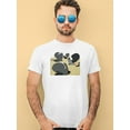 thumbnail image 2 of Gray Suit Ostritches T-Shirt Men -Wilfred Hildonen Designs, Male XX-Large, 2 of 4