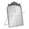 thumbnail image 6 of Kate and Laurel Arendahl Glam Table Mirror, 12 x 18, Silver, Traditional Chic Mirror for Wall, 6 of 10