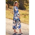 thumbnail image 2 of Vestido PRETTYGARDEN Floral Negro y Azul Talle XXL, 2 of 9