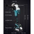 thumbnail image 5 of LabTEC 18V Electric Angle Grinder, Cordless Brushless Motor Angle Grinder Tool with 2*5.5Ah Battery Adjustable Handle for Polishing Grinding & Cutting, 5 of 12
