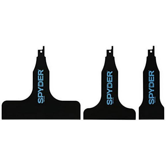 Spyder Scraper 00243 Scraping Tool Attachment for Reciprocating Saws, Black, Multi-Pack