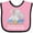 Pink and Black, variant on Inktastic My Nana Loves Me to the Moon and Back Elephant Family Boys or Girls Baby Bib