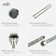 thumbnail image 2 of Kibi USA Lead Free Single Handle Bathroom Faucet with Water Hose Matte Black W/ Pop Up Drain Matte, 2 of 5