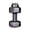 Black, variant on YIFAEUX 500/1500/2200/2600ML Dumbbell Sports Water Bottle Clear Portable Arm Strength Training Workout Water Drinking Cup Home Gym Fitness Equipment