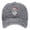 Grey, variant on Baseball Cap for Outdoor Sports Uni Santa Embroidered Washed Sun Hat for Everyday Wear Black