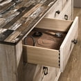 thumbnail image 3 of 4-Piece Bedroom Arrangement | King Bed, Dresser, Mirror & Nightstand | Solid Wood with Classic Molding | Spacious Drawers Solution, 3 of 5