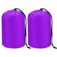 thumbnail image 1 of Uxcell 2-Pack Stuff Sack, 5 x 10 Pulgadas Bolsas de Almacenamiento Impermeables con Cierre de Cordón Ultraligeras para Mochilear [Púrpura], 1 of 7