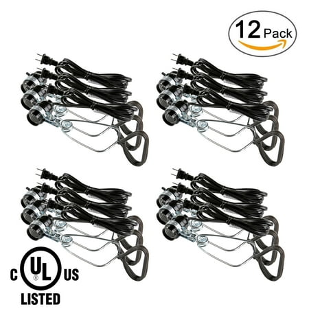 Simple Deluxe 12-Pack 18/2-Gauge Brooder and Heat Clamp Lamp, 150-Watt, UL Listed