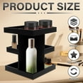 thumbnail image 3 of Grusce Perfume Organizer Sturdy Wood Fragrance Shelf with 360° Rotating Base Versatile Perfume Stand for Home Bedroom Office Desktop, 3 of 10