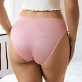 thumbnail image 3 of Riecok Panties for Women Lace Stretch Plus Size Breathable Soft Comfortable Briefs Pink S, 3 of 5
