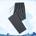 thumbnail image 2 of Migroa Mens Athletic Sweatpants with Zipper Pockets Men's Lightweight Hiking Pants Workout Gym Joggers Pants for Men Running Jogging Pants Grey 4XL, 2 of 5