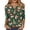 CC55_Green, variant on Lumtrix Christmas Shirts for Women Fall 3/4 Sleeve V Neck Top Graphic Print Soft Tunic Navy L