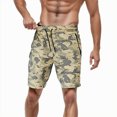 thumbnail image 3 of KaLI_store Shorts Men Men's Running Shorts Quick Dry Workout Gym Shorts Lightweight Sports Tennis Shorts Basketball Training Khaki,XXL, 3 of 4