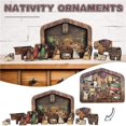 thumbnail image 3 of Wooden Jesus Puzzle Statue Nativity Puzzles Sculpture Decorations, 3 of 5