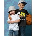 thumbnail image 2 of Spongebob and Gary Big Brother Funny Youth Kids T-Shirt X-Small Black, 2 of 5
