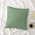 thumbnail image 4 of LNWH Decorative Pillow Covers, Green Paisley Water Drops Bubbles Square Sofa Decorative Knit Pillow Case, 16"x16", 4 of 8