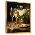 thumbnail image 2 of Designart "Moments Of Elegance I" Wine & Champagne Floater Framed Wall Art Living Room, 2 of 5