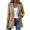 Khaki, variant on Oversized Denim Jacket Women, Cool Color Block Patchwork Jacket with Pockets, Casual Oversized Cardigan for Women Fall and Spring Daily Wear