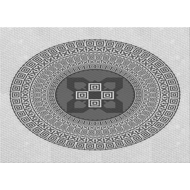 Ahgly Company Tapis d'Intérieur Lavables en Machine Rectangle Transitionnel Gris Platine, 2' x 5'