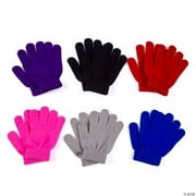 Bulk Kids Stretchy Knit Gloves, Apparel Accessories, Apparel, Winter, 12 Pair, Assorted Colors