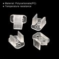 thumbnail image 4 of Uxcell Led Neon Mounting Clips, Fixing Clamps Holder Fit 6mm Silicone LED Neon Flex Strip Lighting, Pack of 120, 4 of 4