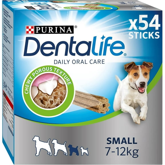 Purina Dentalife Small Dog Treats Dental Chew 54 stick 2(18x49g) Case of 2