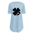 thumbnail image 3 of Pxiakgy Vente Chaude! T-Shirt Trèfle de la Saint-Patrick pour Femmes Chanceux Irlandais Manches Courtes T-Shirt Graphique Trèfle Mode Décontractée Col Rond Manches Courtes Imprimé, 3 of 6
