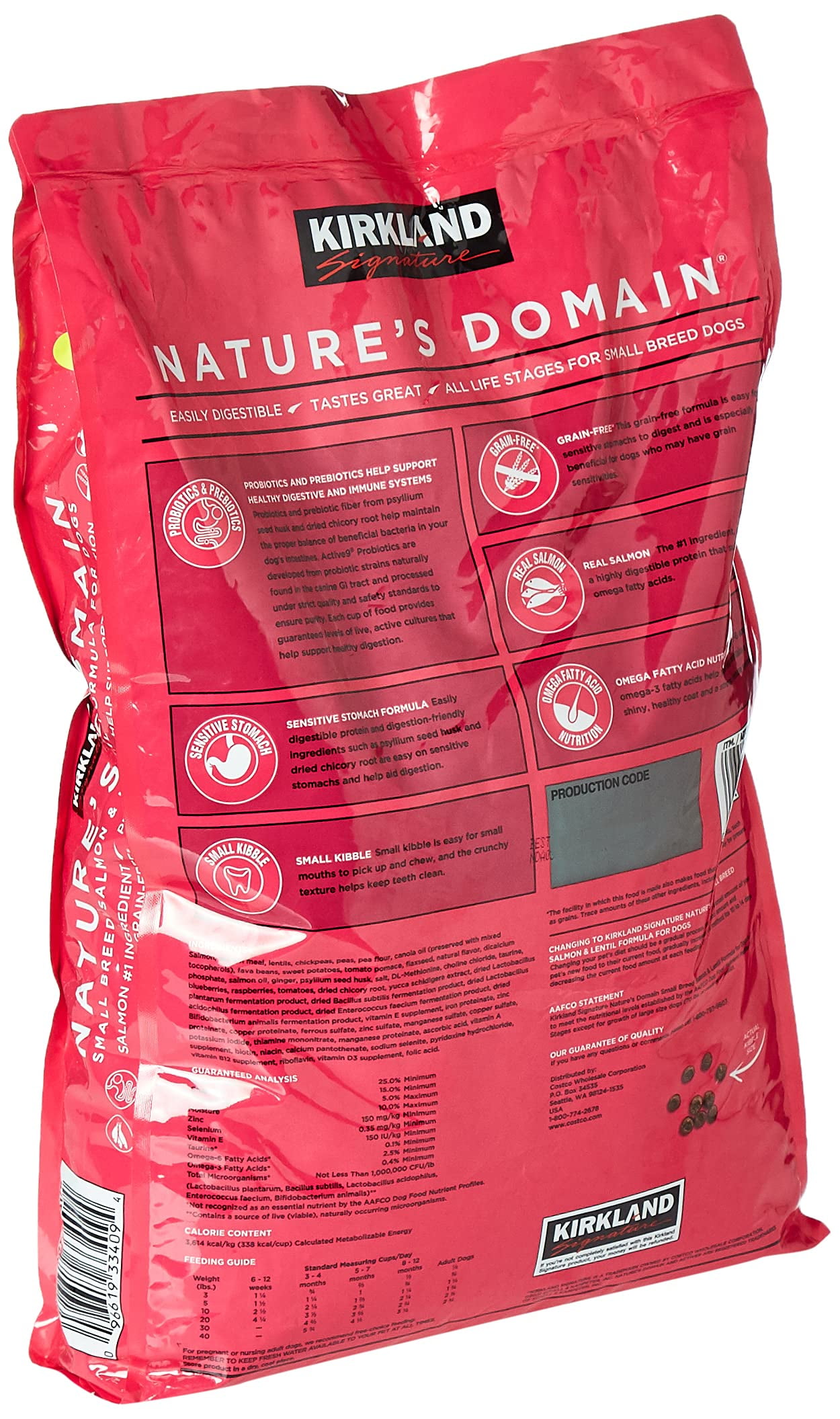 Kirkland Signature Natures Domain Small Breed Salmon and Lentil 20