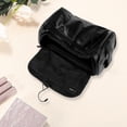 thumbnail image 2 of 1 Pc Bolsa de Maquillaje Multifuncional para Mujeres para Vacaciones y Viajes de Negocios PU Negro, 2 of 3