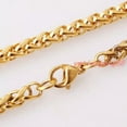 thumbnail image 2 of 3/4/5/6/7MM Women Men Chain Stainless Steel Wheat Braided Gold Tone Necklace Hot, 2 of 3