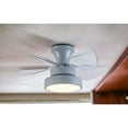 thumbnail image 5 of 23" Clear Flush Mount Five Blade Remote Control Integrated Light Ceiling Fan, 5 of 6
