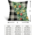 thumbnail image 5 of Christmas Pillow Covers 18x18 Set of 2 Green Xmas Tree Black Buffalo Plaid Print Decorative Outdoor Pillowcases Winter Holiday Farmhouse Throw Cushion Case Decor for Couch Sofa Bed, 5 of 6