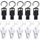 thumbnail image 1 of 10 piezas de ganchos para colgar ropa, Clip de plástico giratorio, Clips para colgar toallas, fuertes, 1 of 5