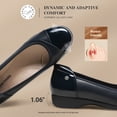 thumbnail image 3 of DREAM PAIRS Women's Low Wedge Comfort Flats Professional Slip-On Walking Shoes with Arch Support Flexible Non-Slip Work Shoes, 3 of 8