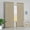 Beige, variant on Amay Blackout Double Pinch Pleated Curtains Panel Pure White Solid, 72 Inch Wide by 72 Inch Long- 1Panel
