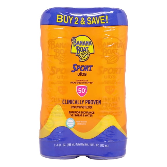 Banana Boat Ultra Sport Sunscreen Lotion - SPF 50 - 16 fl oz/2ct