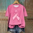 thumbnail image 1 of Fiudx Liquidación de Ahorros de Verano Blusas Casuales de Moda para Mujer, Camiseta Estampada con Cuello Redondo, Camisetas de Manga Corta, 1 of 4