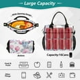 thumbnail image 4 of Pink Cactus and Butterflies Flowers Cooler Bag Lunch Bag Soft Cooler Cooling Tote Insulated Lunch Box for Adult Men Women, 4 of 6
