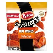 Tyson Any'tizers Buffalo Style Hot Wings, 1.37 lb Bag (Frozen)